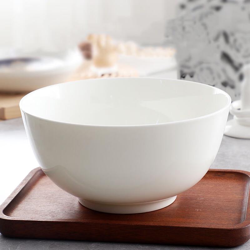 Remec Bone China Pure White Floral Bowls