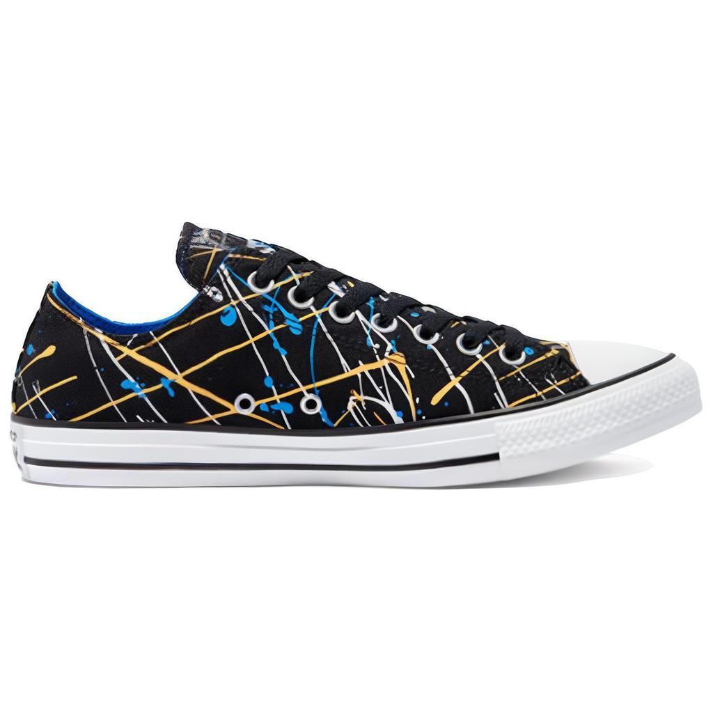 Converse Chuck Taylor All Star Comfortable Low Top Canvas Shoes Unisex Sneakers Black Yellow 170810C