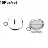 10PC/Set Mounting Base Simplicity Earrings DIY Multicolor Earring Setting Hypoallergenic DIY Earrings Base Set