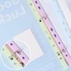 4/6/8Pcs 11 Holes Punched Pocket Water Resistant Letter Size Document Wallet with Clear Label Window for Office School