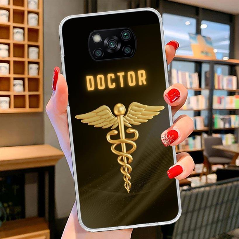 Medicine Nurse Doctor Cover Phone Case For Xiaomi Poco F7 Ultra X7 X6 X5 Pro M7 Redmi 15C 15 13C 13 12C 12 10C 10 9A 9C 9T 9 She
