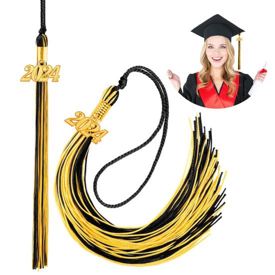 3/5 ks 2024 Promoce Střapec Přívěsek 2024 Promoce Přívěsek Promoce Klobouk 2024 Rok Karty Závěsná Dekorace