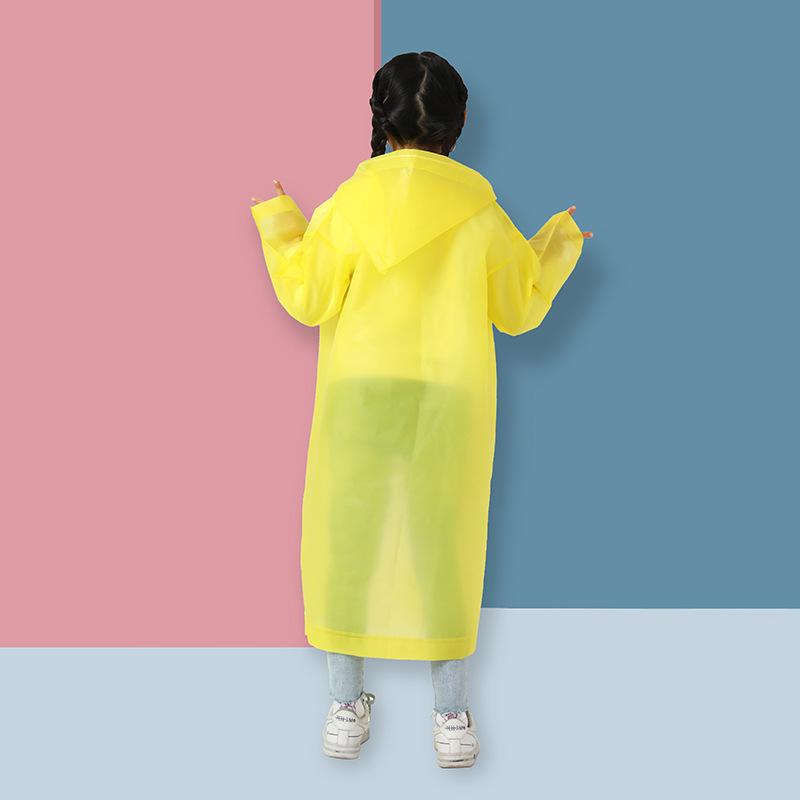 Disposable raincoat adult EVA thickened one-piece matte long men's and women's portable poncho