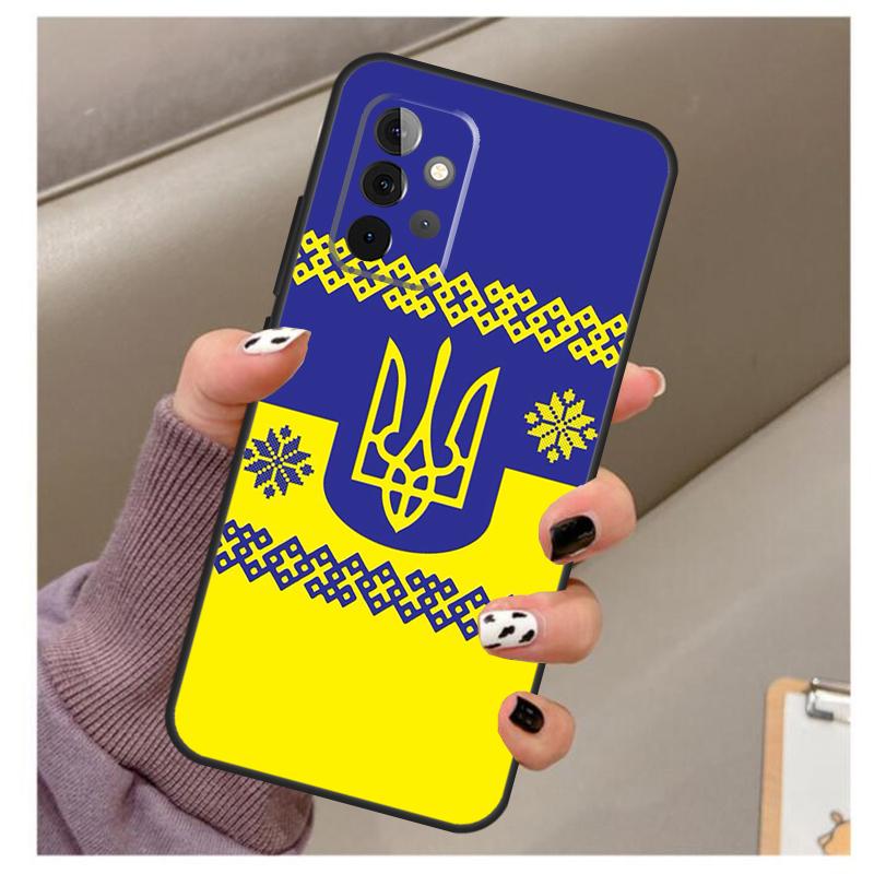 Ukraine Flag Case For Samsung Galaxy A56 A16 A26 A36 A06 A52 A53 A33 A13 A34 A54 A14 A15 A35 A55 A22 A32