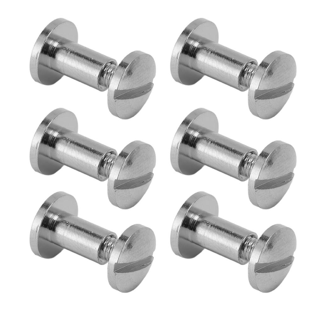 20 Sada Nýtů a Šroubů Zinková Slitina Kožené Nýty Stříbrné Měděné Obloukové Nýty pro Knihařství a