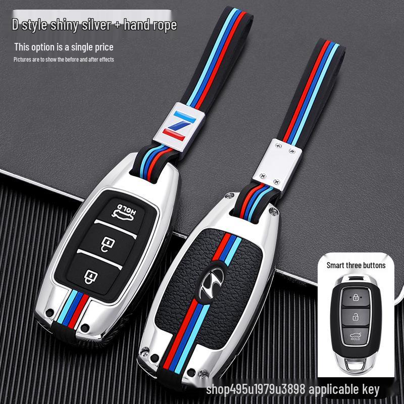 Elantra Key Case for Hyundai: Metal Shell for Mistra/Festa/ix35 Models 2022