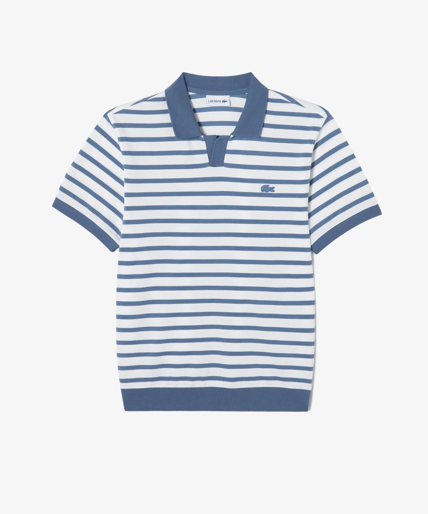 LACOSTE Men'S Contrast Neck Striped Short Sleeve Polo Shirt Ph486E-56G 776