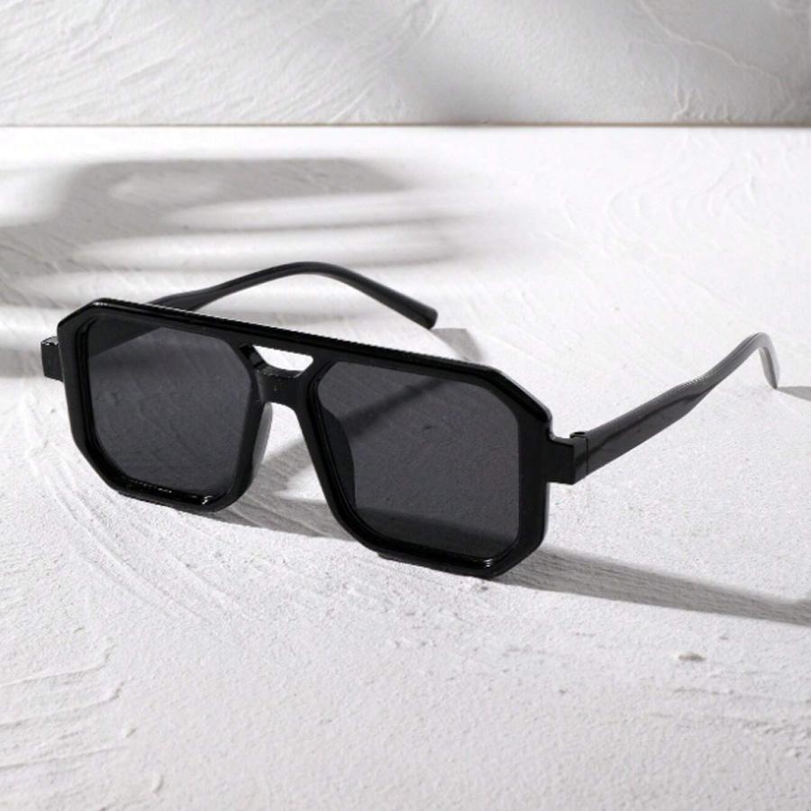 Women Fashion Square Frame Sunglasses Vintage Style Casual Outdoor Summer Beach Accessories Glasses Men