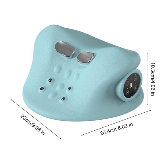 Cervical Massage Pillow Portable Wireless Neck Massager Heat & Shiatsu Ergonomic Neck Support for Home Office Travel