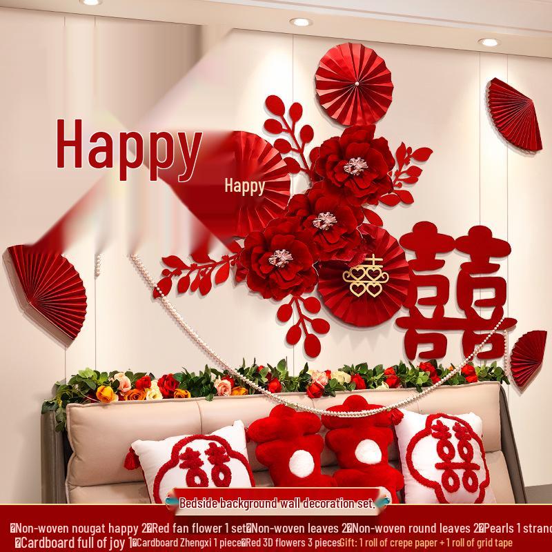 Zestaw Dekoracji Sypialni Ślubnej: Kompletne artykuły ślubne do pokoju Mistrza i Panny Młodej