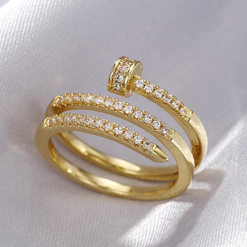 Exquisite Index Finger Nail Ring, Versatile Personality, Creative Fashion, Avant-garde Spiral Multi-layer Ring