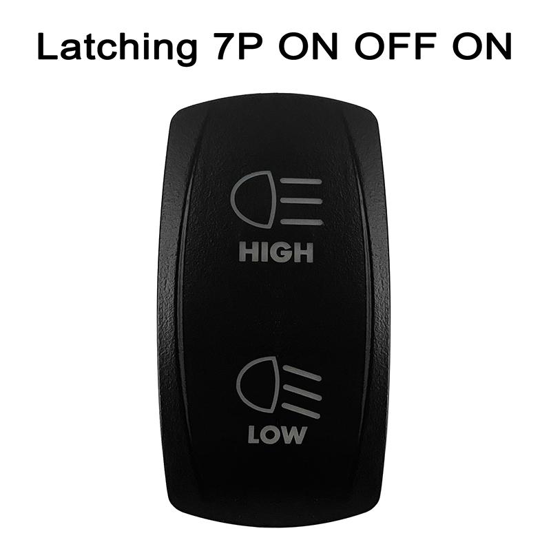 1 Pc Dual WHITE Led Rocker Toggle Switch 5/7P SPST DPDT ON-OFF ON-OFF-ON Switch for Car Boat RV Marine Vehicle Car Tuning Part Switches4