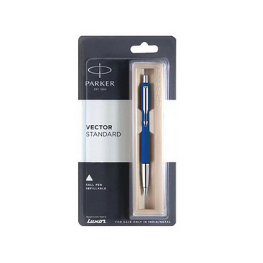 @ Parker Vector Standard Хромированная отделка Шариковая ручка 54 г Zr-8031-60%Скидка