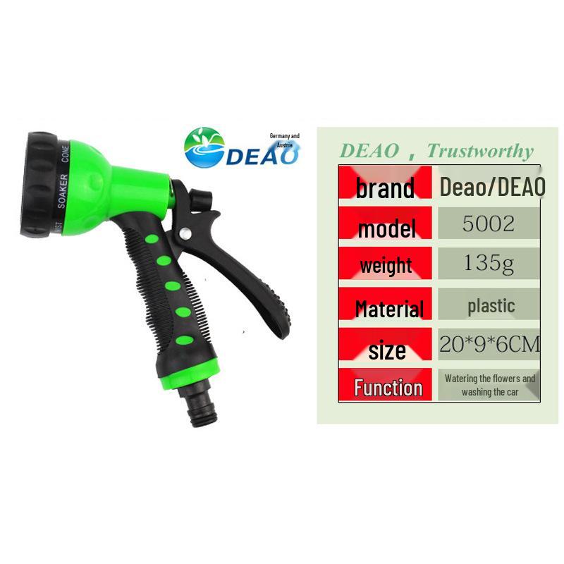 Zahradní tryska z vysokotlaké slitiny: Víceúčelová stříkací pistole na zalévání a mytí auta