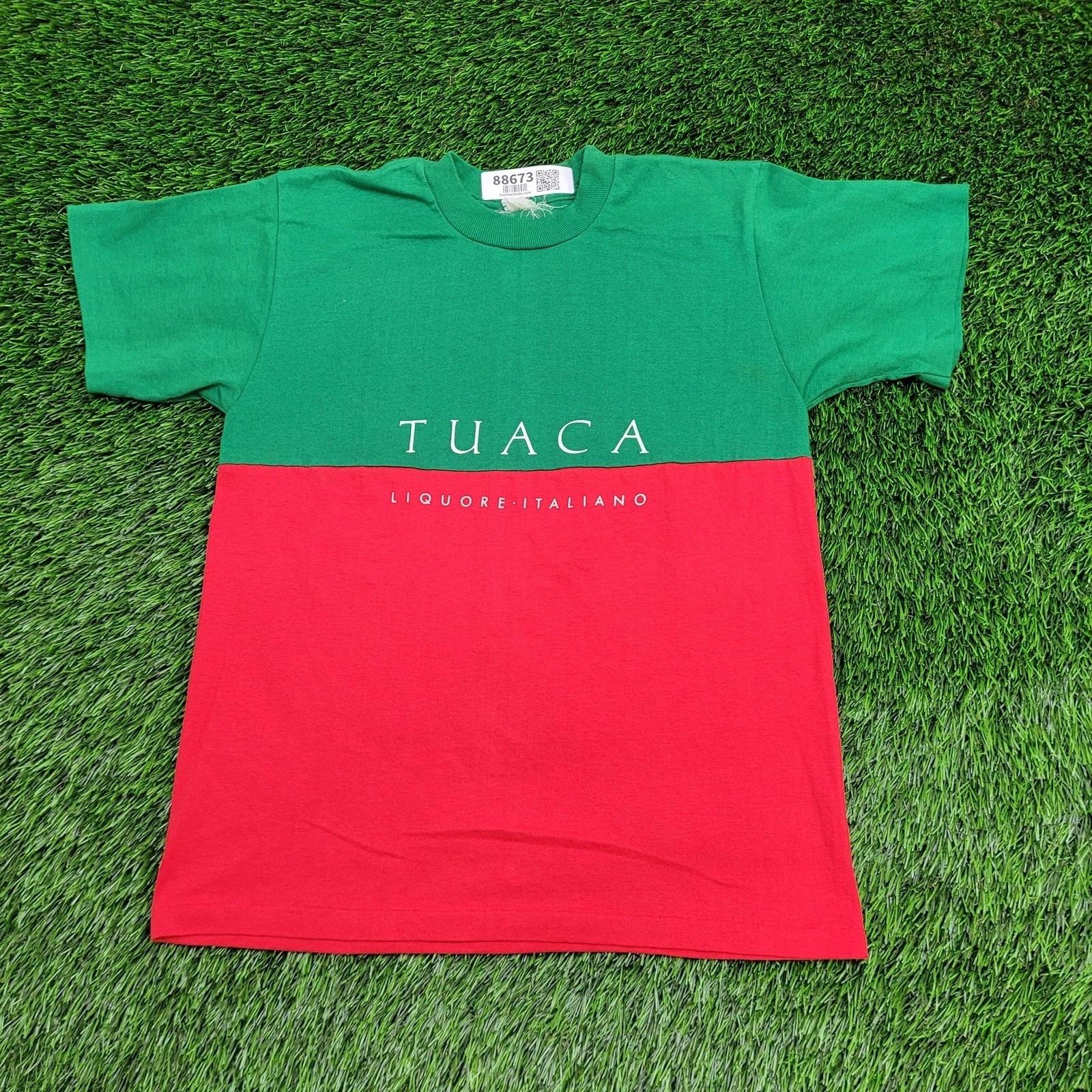 

Vintage 90s Tuaca Italian Liqueur Shirt S/M 18x23 Cropped USA 4XL