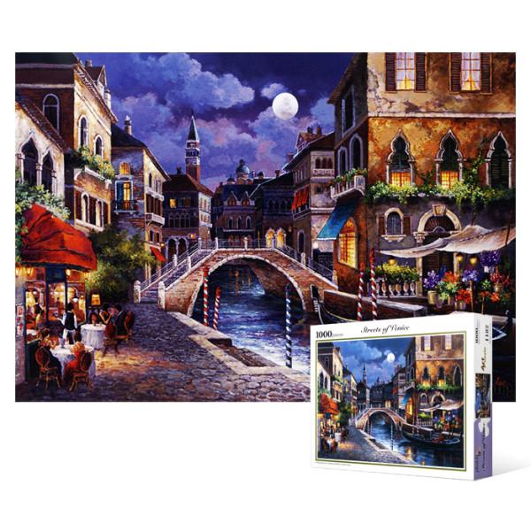 

1000 Piece Jigsaw Puzzle - On the Streets of Venice, popular Korean puzzle