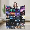 Jul French Rapper Album Warm Comfy Blanket For Chair Sofa Bed Novelty Throw Blanket Spring Travel Office Flannel Bedspread