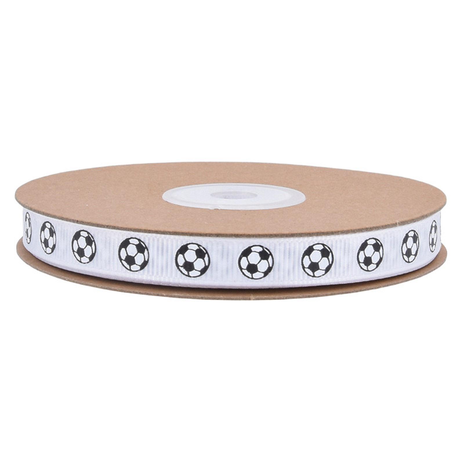 

Футбольная лента, идеально подходящая для упаковки подарков и футбольных матчей, декоративная лента для вечеринок на день рождения белый