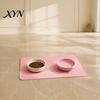 Non-slip Cat Bowl Tray Food Grade Silicone Pet Feeding Mat, Anti-Slip Dog Flexible Puppy Waterproof Insulation Pad for Kitten Easy Clean Mat