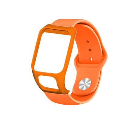 Soft Anti Scratch Silicone Wrist Band Watch Strap Replacement Compatible for TOMTOM Runner3 2 and TOMTOM Adventurer