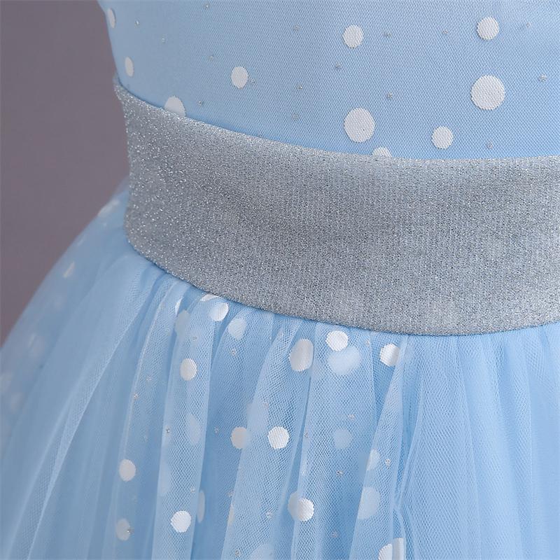 Sommer Kinder Mesh Prinzessin Kleid ärmelloses knielanges Kleid Blumenmädchen Puffkleid