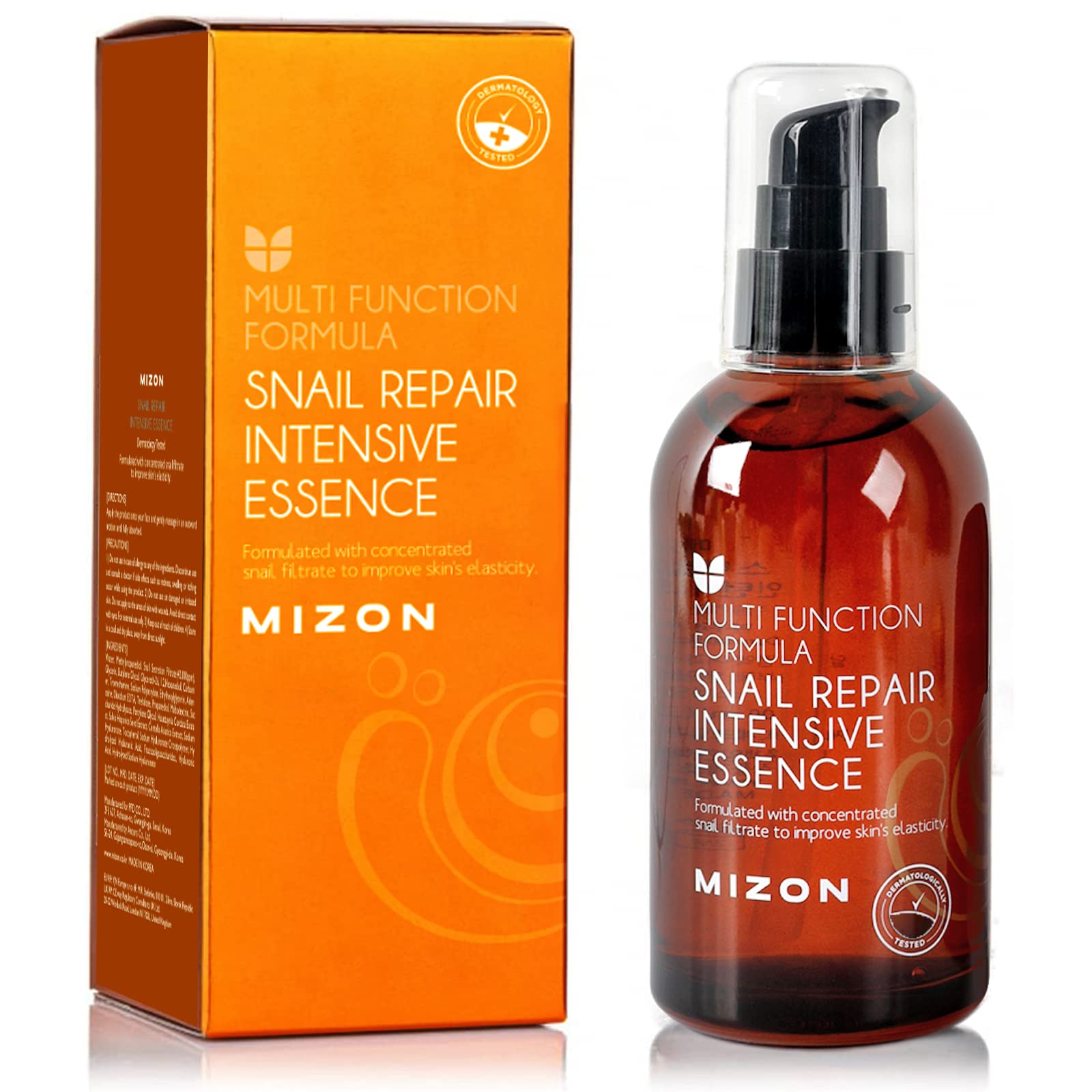MIZON Snail Repair Intensive Essence - 100ml | Snail Mucin Essence for Damaged & Dry Skin, Wrinkle Care, Hydrating & Nourishing Korean Skincare