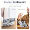 Transparent Clear Magnetic Rotatable Kickstand Phone Case for Galaxy Z Fold 7/6/5/4 with Front Screen Protector