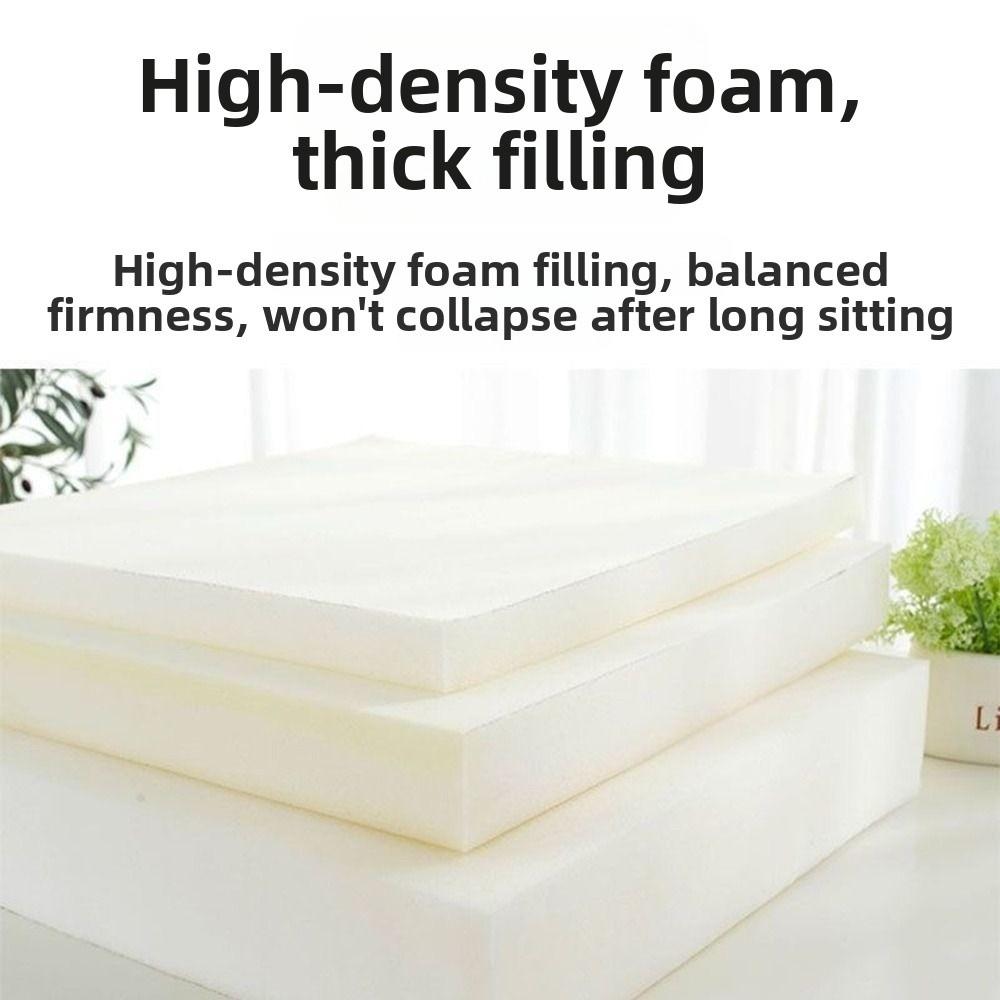 Durable 5cm Thick Seat Cushion High Density Sponge Fast Rebound Office Chair Pad Ultra Soft Breathable Waist Cushion Pain Relief