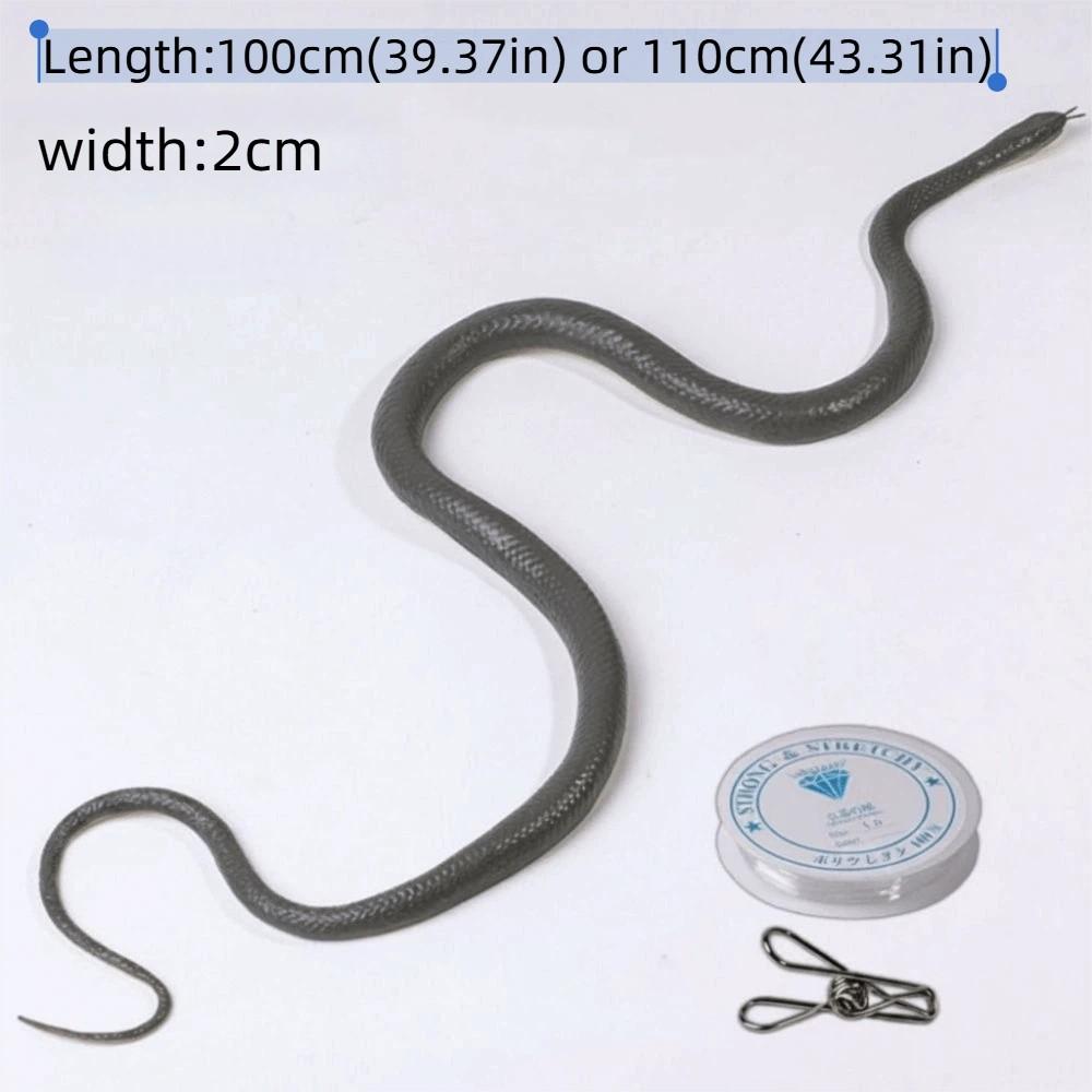 Realistic Simulation Snake S-Shaped Fake Snake Teasing Friends Prank Snake Toy Cosplay Props