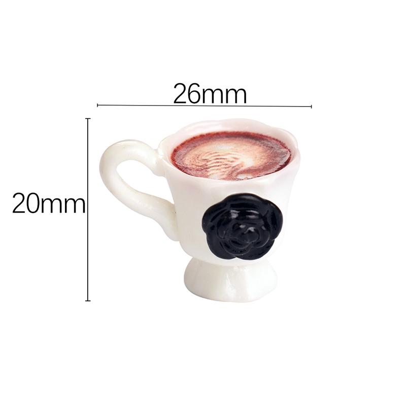 

3 шт./набор миниатюрных кукольных домиков с розами, кофейные чашки, напитки, кухня, еда для кукол, аксессуары, игрушка для девочек