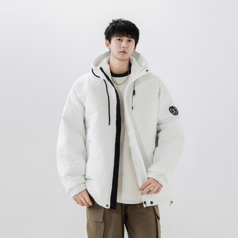 New Winter Men's Hooded Thickened Cotton Jacket, Fashionable New Winter Trendy and Handsome Cotton Coat
