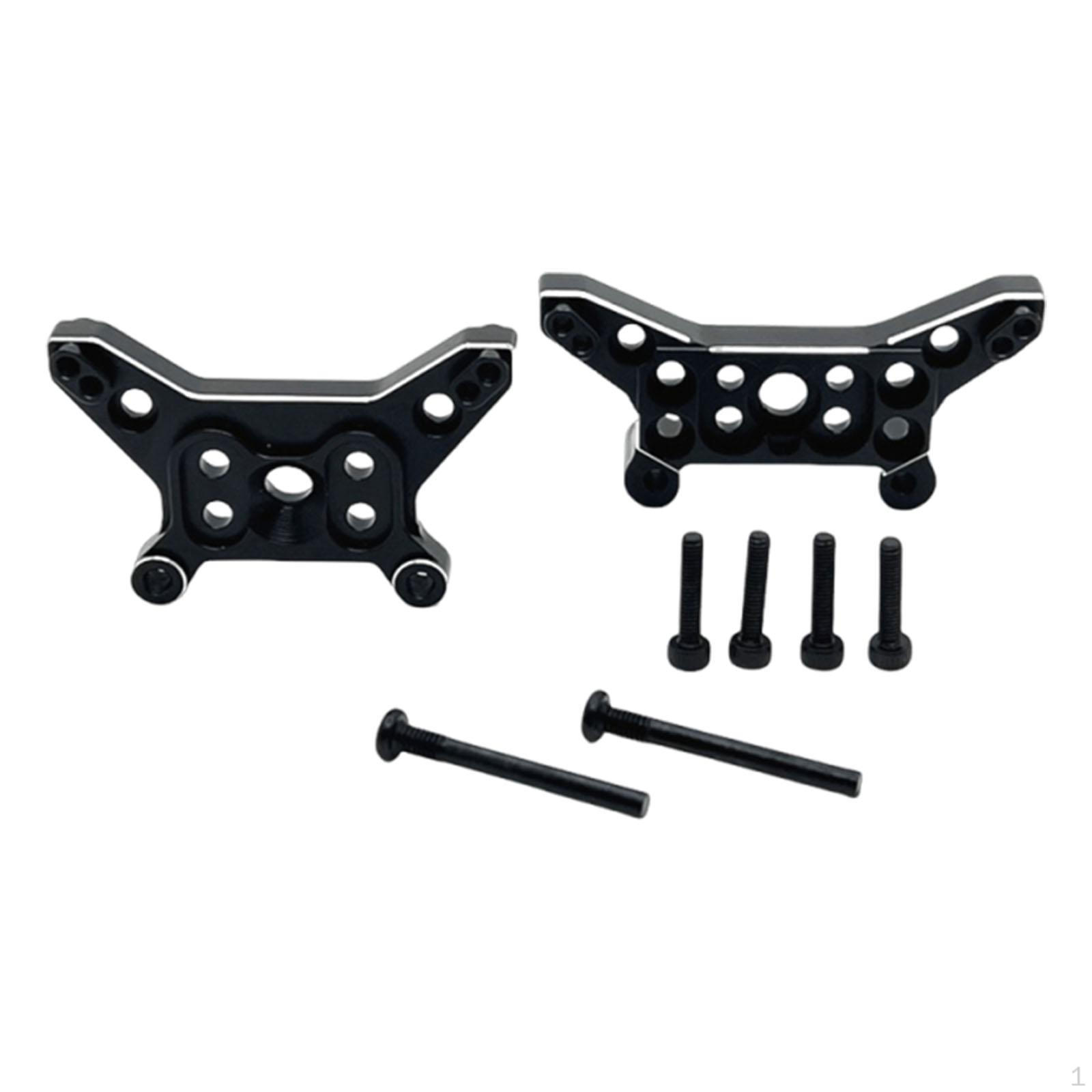 

Front and Rear Shock Parts Aluminum Alloy Accessories Repair with Screws Repalcement for 1: 14 Black
