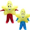 Adult Star Cosplay Costume Character Dress Up Inflatable Clothing, Red Blue Walking Star Festival Performance Halloween Party