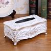 Elegant Tissue Box Cover Chic Napkins Case Holder Hotel Home Desktop Organizer