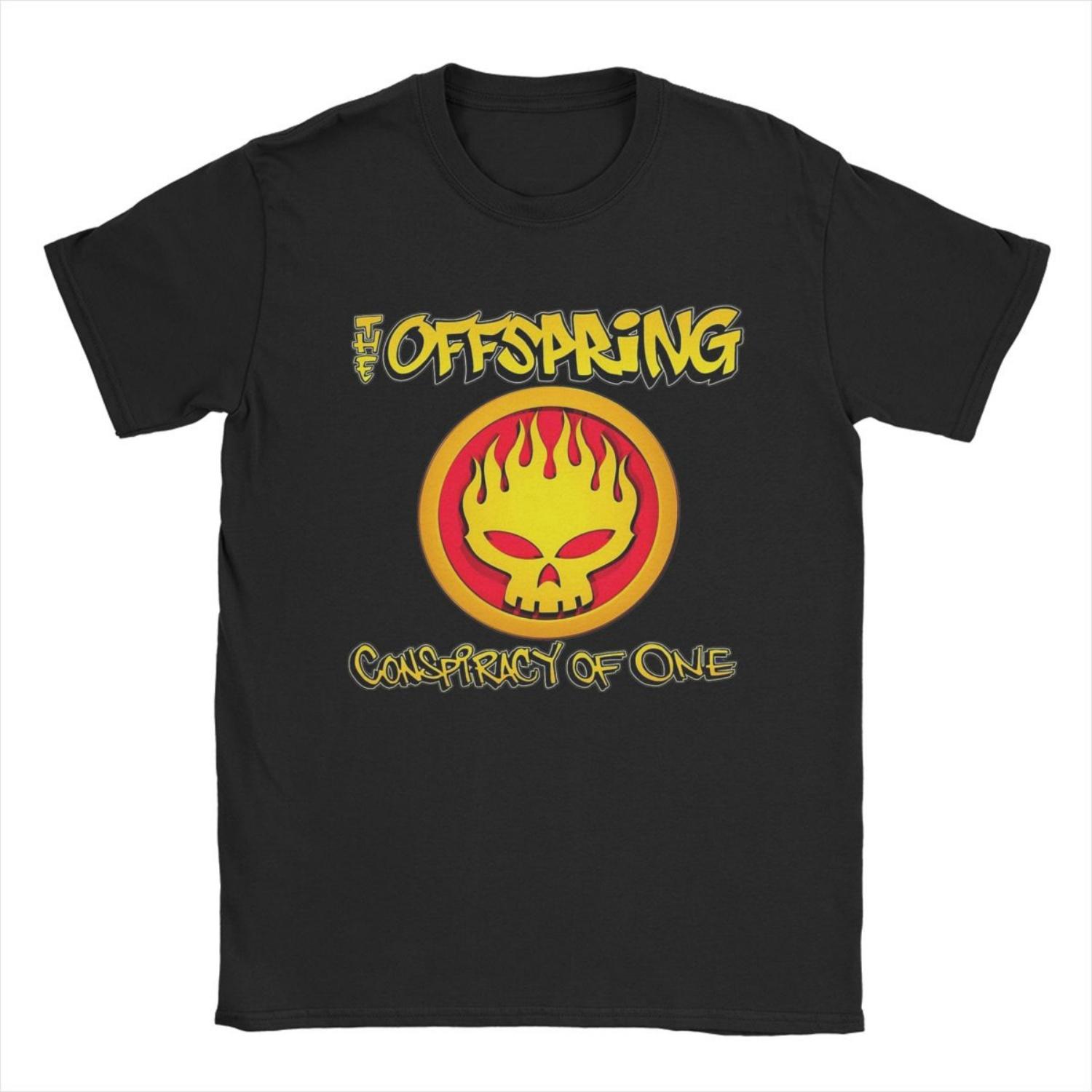 

Мужские футболки The Offspring Novelty Pure Cotton Tee Shirt Short Sleeve T Shirts Crewneck Clothing Printing S