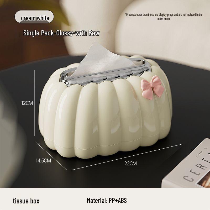 Nordic Creamy French Style Tissue Box for Coffee Table