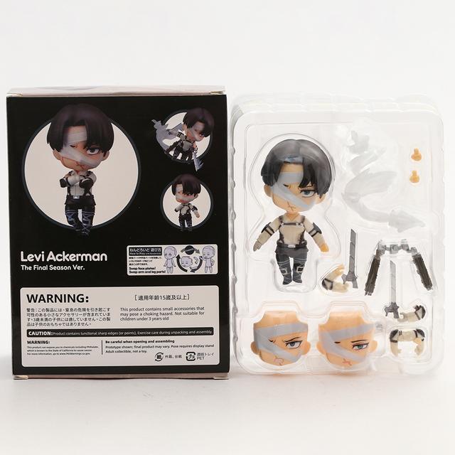 

Атака титанів Леві Акерман мультфільм Kawaii Doll Action Figure original box