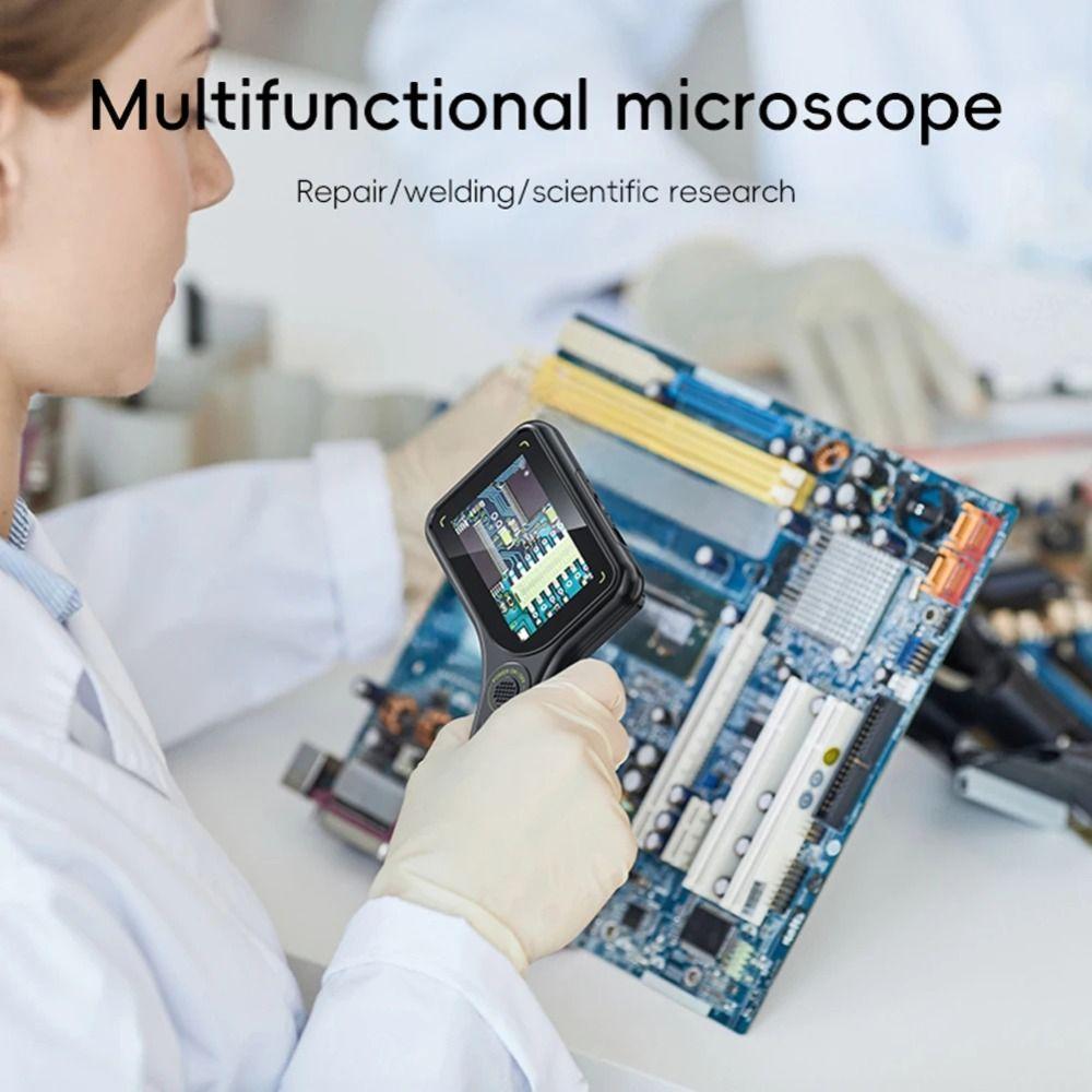 500X Mini Kids Optical Microscope Rechargeable Pocket Digital Microscope  Outdoor Teach