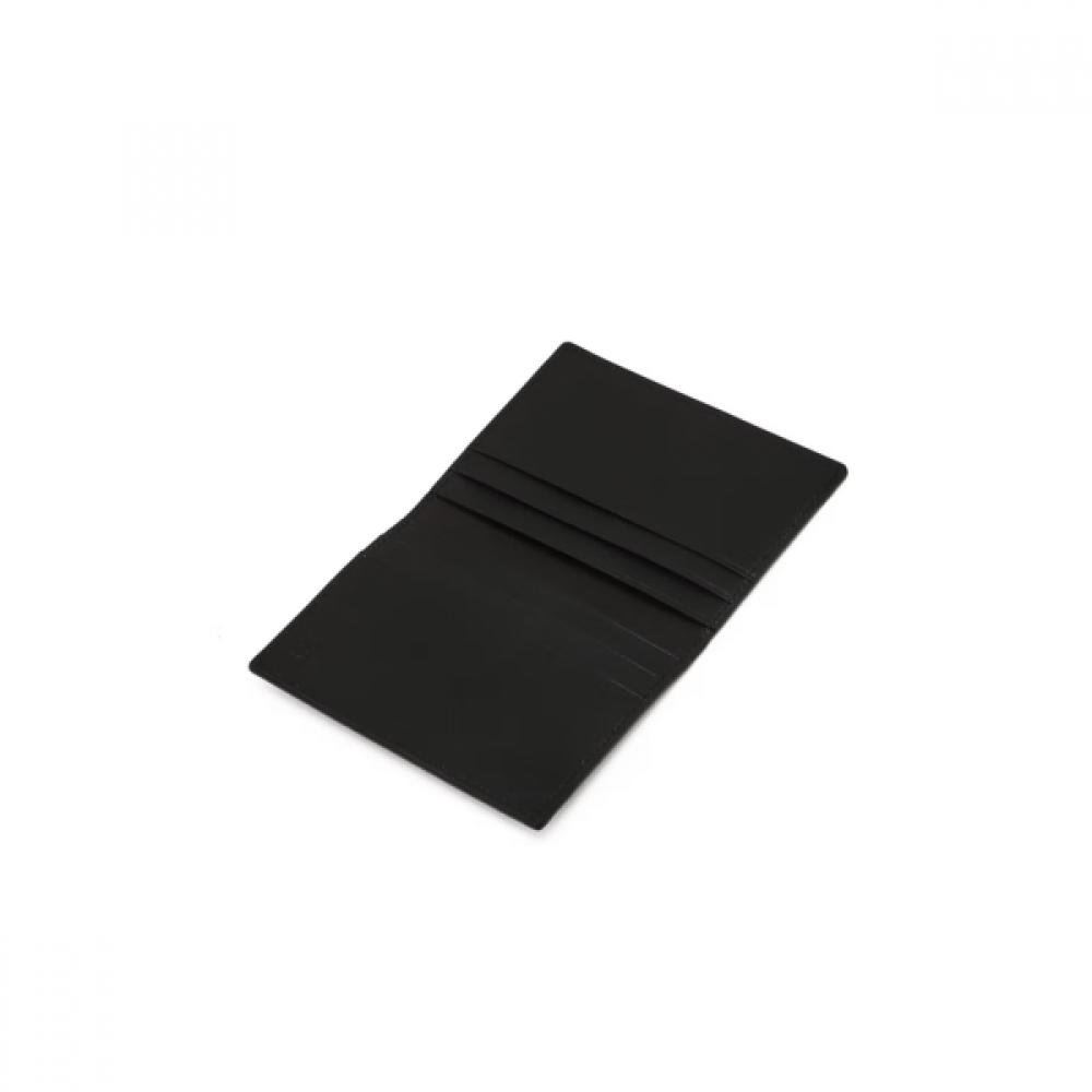 Daks Slim Max Black Embossed Logo Leather Card Wallet Dbho6f745bk