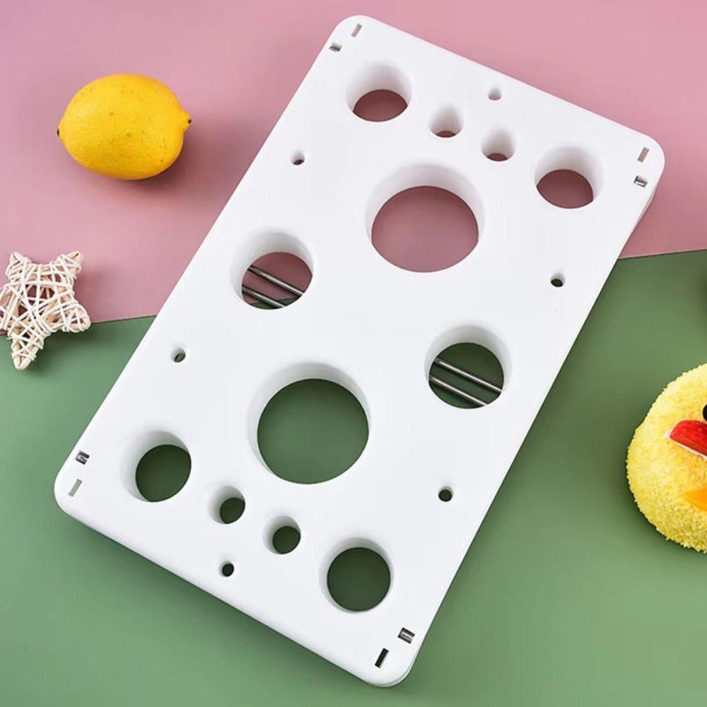 Multi Holes Cream Bag Storage Rack Stainless Steel Feet Decorating Tip Bags Shelf Work Table
