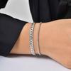 Goxygen Thick NK Chain Bracelets Set for Men Stainless Steel Silver Plated Hip Hop Street Wear Jewelry Cool Accessory