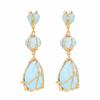 Bohemian Women Earrings Resin Vintage Geometry Piercing Hoop Jewelry Accessories