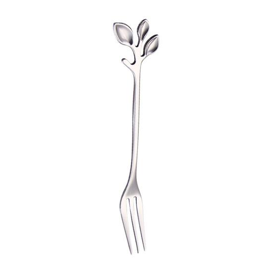 Fork/Spoon Stainless Steel Flatware with Long Handles Rust-Resistant Dessert Utensils for Home Kitchen Restaurant
