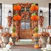 6PCS Tissue Paper Pumpkin - 3D Honeycomb Hanging Ornaments & Table Centerpieces - for Halloween, Thanksgiving, Fall Festival Decor (20cm)