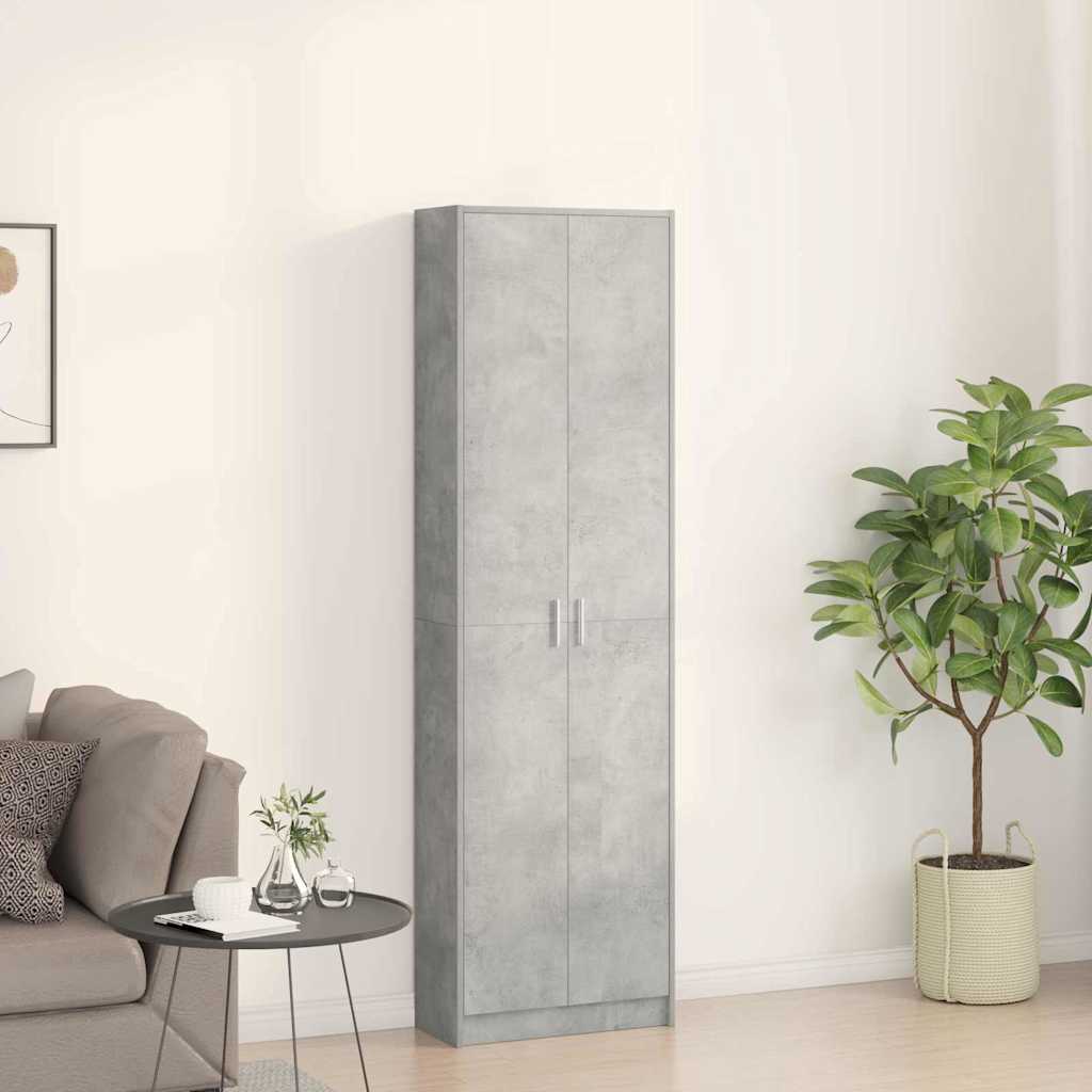 Wardrobe Concrete Grey 55 x 25 x 189 cm Particleboard