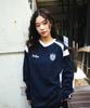 DEEPO V-Neck Long Sleeve T-Shirt Navy