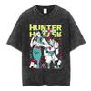 Anime Hunter X Hunter Phantom Troupe Printed Tshirt Mens and Womens Washed Tshirt High Quality Vintage Cotton Tshirt Tops