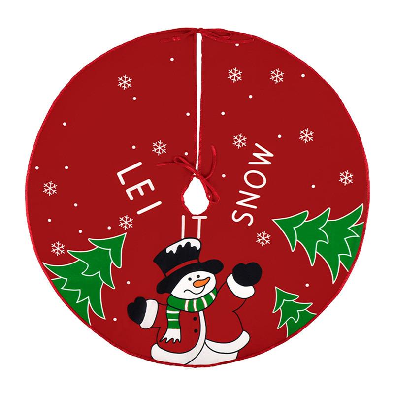 

Юбка для рождественской елки, плюшевый коврик в виде снежинки, Санта-Клауса, украшение для рождественской елки, украшение для дома, рождественские и новогодние украшения 1PC