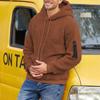 Höst och Vinter Amerikansk High Street Plysch Huvtröja Herr Huvtröja