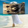 1PC Custom Name "Wild Bear Majesty" Beach Towel Highly Absorbent And Sand-Resistant Towel for Swimming, Pool, Yoga, And Travel Lightweight